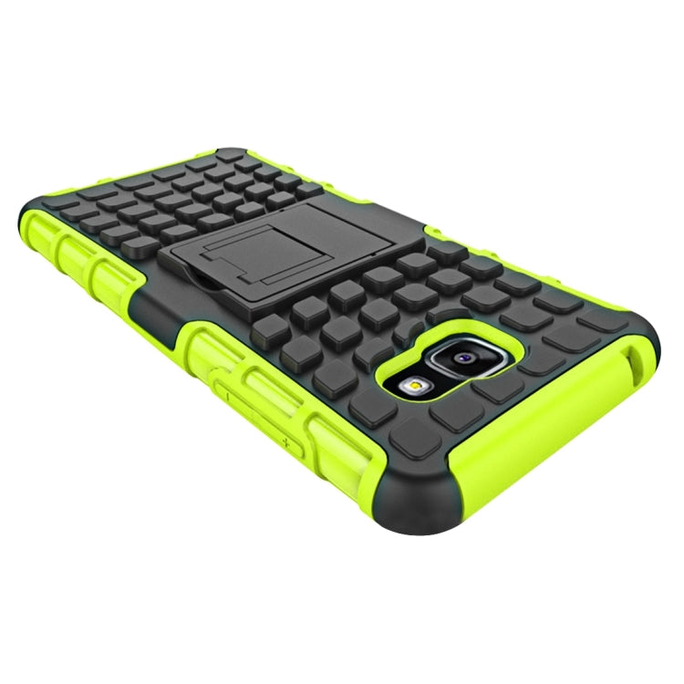 For Galaxy A5(2016) / A510 2 in 1 Double Colored Tire Texture Combination Case with Separable Black Holder