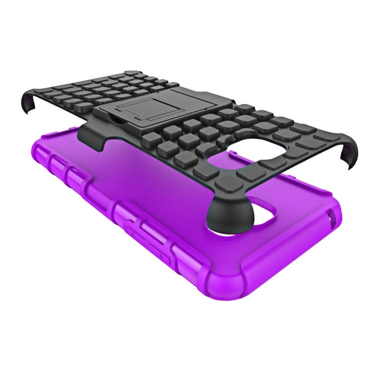 For Galaxy A5(2016) / A510 2 in 1 Double Colored Tire Texture Combination Case with Separable Black Holder