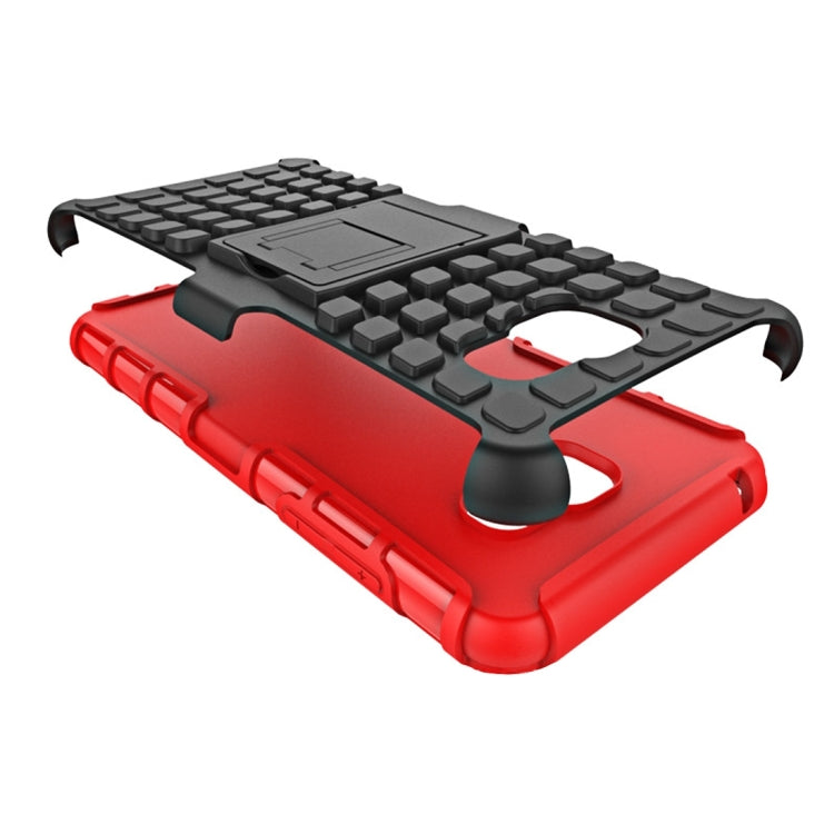 For Galaxy A5(2016) / A510 2 in 1 Double Colored Tire Texture Combination Case with Separable Black Holder