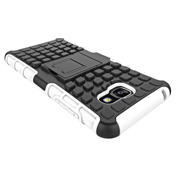 For Galaxy A5(2016) / A510 2 in 1 Double Colored Tire Texture Combination Case with Separable Black Holder
