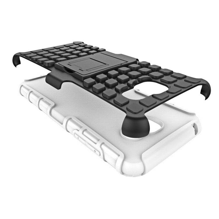 For Galaxy A5(2016) / A510 2 in 1 Double Colored Tire Texture Combination Case with Separable Black Holder