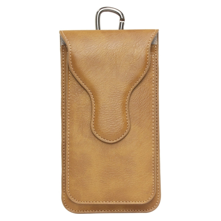 For Galaxy S7 / G930 & S7 Edge / G935 & S6 / G920 & S6 Edge / G925, iPhone 6 Plus & 6s Plus, and Other 5.1-5.5 inch Smart Phones Classical Style Elephant Texture Vertical Flip Leather Case Waist Bag with Hanging Buckle Size: 16 x 9 cm