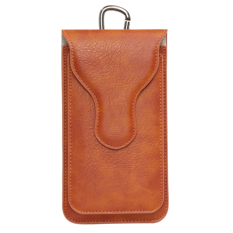 For Galaxy S7 / G930 & S7 Edge / G935 & S6 / G920 & S6 Edge / G925, iPhone 6 Plus & 6s Plus, and Other 5.1-5.5 inch Smart Phones Classical Style Elephant Texture Vertical Flip Leather Case Waist Bag with Hanging Buckle Size: 16 x 9 cm