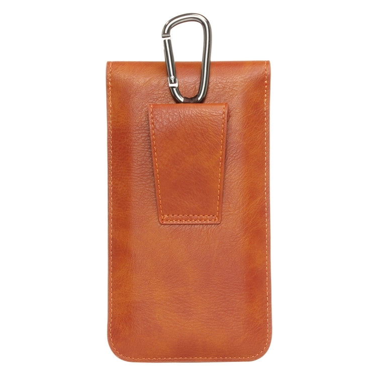 For Galaxy S7 / G930 & S7 Edge / G935 & S6 / G920 & S6 Edge / G925, iPhone 6 Plus & 6s Plus, and Other 5.1-5.5 inch Smart Phones Classical Style Elephant Texture Vertical Flip Leather Case Waist Bag with Hanging Buckle Size: 16 x 9 cm