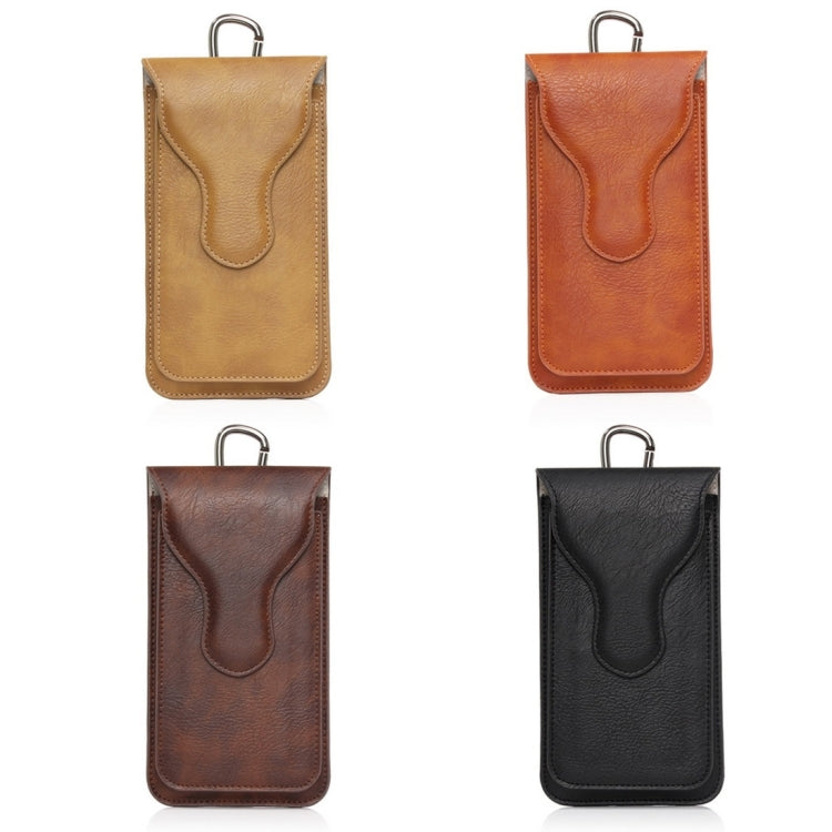 For Galaxy S7 / G930 & S7 Edge / G935 & S6 / G920 & S6 Edge / G925, iPhone 6 Plus & 6s Plus, and Other 5.1-5.5 inch Smart Phones Classical Style Elephant Texture Vertical Flip Leather Case Waist Bag with Hanging Buckle Size: 16 x 9 cm