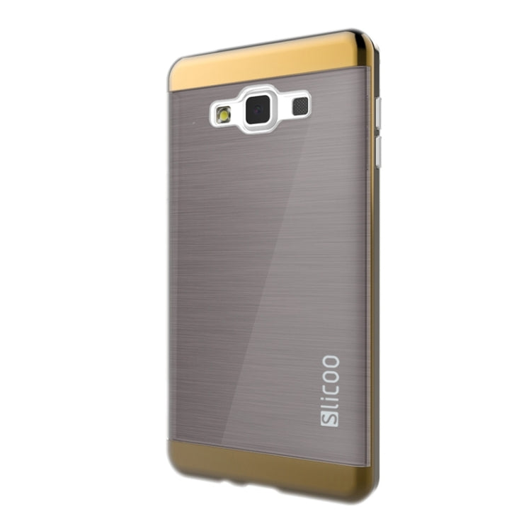 Slicoo Brushed Texture Electroplating Combination Case for Galaxy A7 / A700