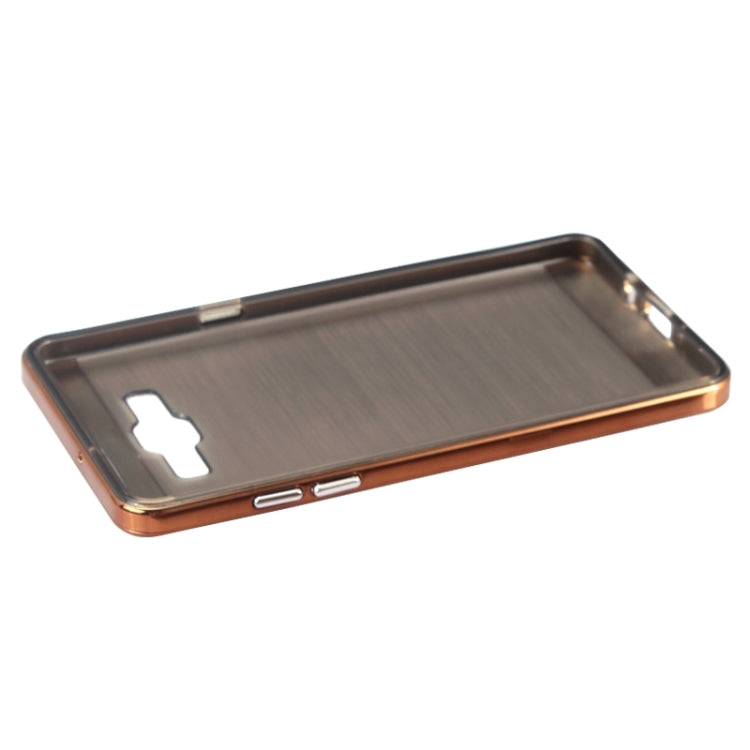 Slicoo Brushed Texture Electroplating Combination Case for Galaxy A7 / A700
