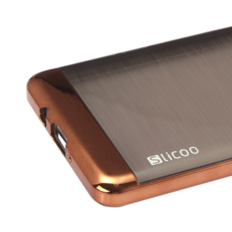 Slicoo Brushed Texture Electroplating Combination Case for Galaxy A7 / A700