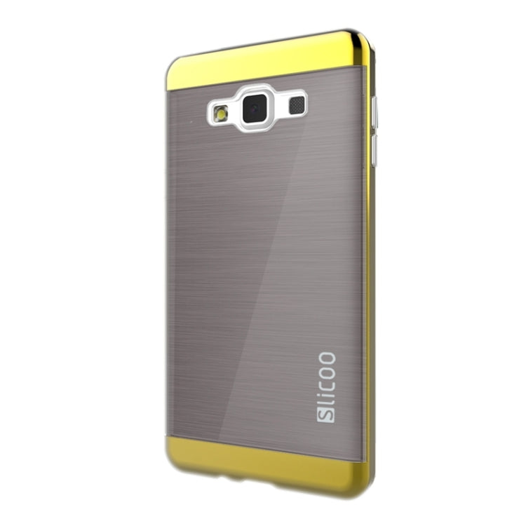 Slicoo Brushed Texture Electroplating Combination Case for Galaxy A7 / A700