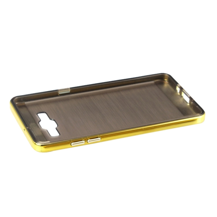 Slicoo Brushed Texture Electroplating Combination Case for Galaxy A7 / A700