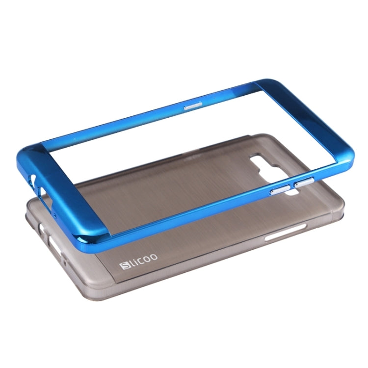 Slicoo Brushed Texture Electroplating Combination Case for Galaxy A7 / A700