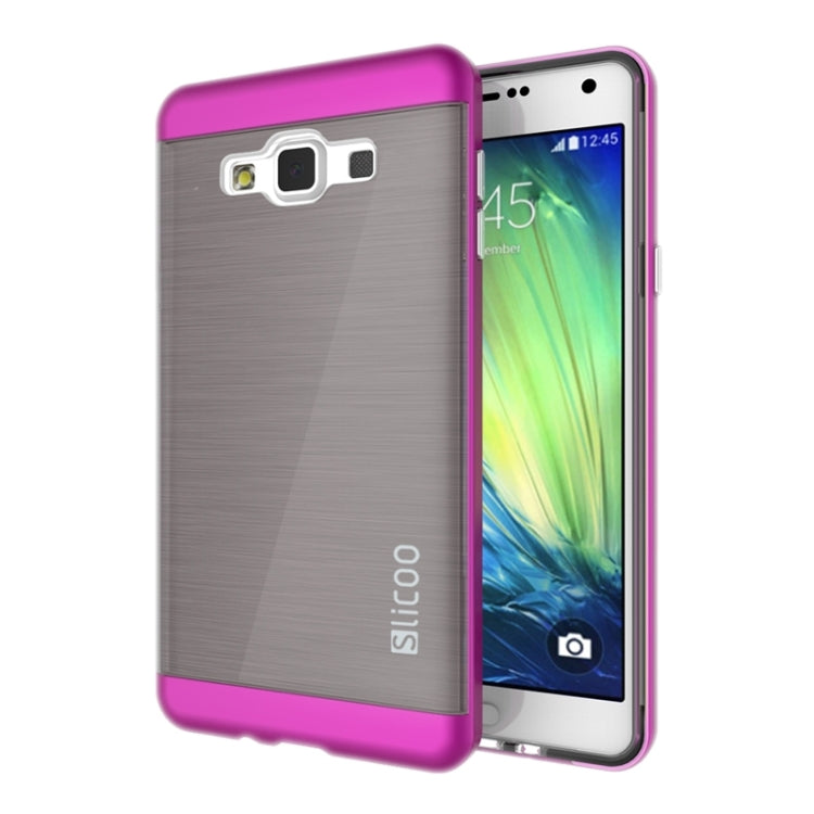 Slicoo Brushed Texture Electroplating Combination Case for Galaxy A7 / A700
