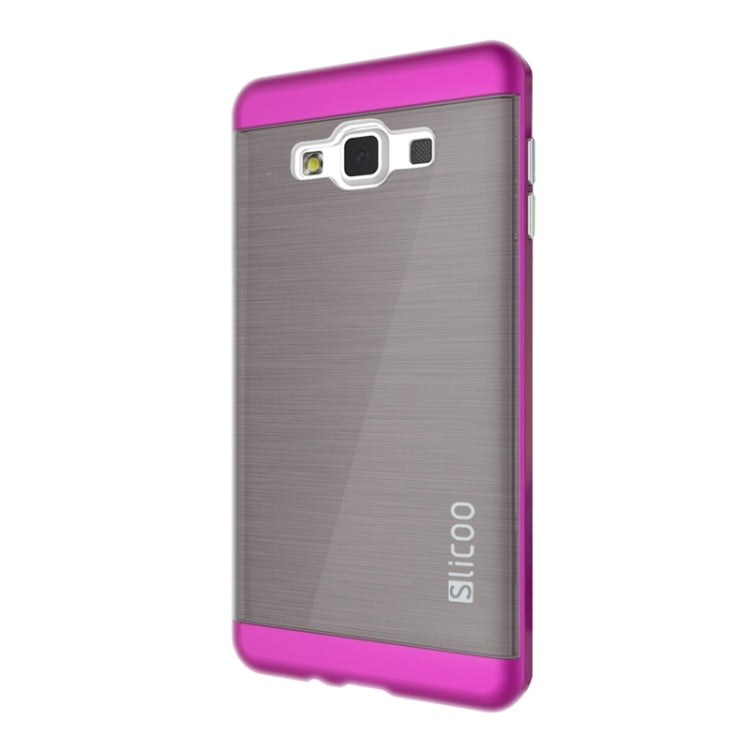 Slicoo Brushed Texture Electroplating Combination Case for Galaxy A7 / A700
