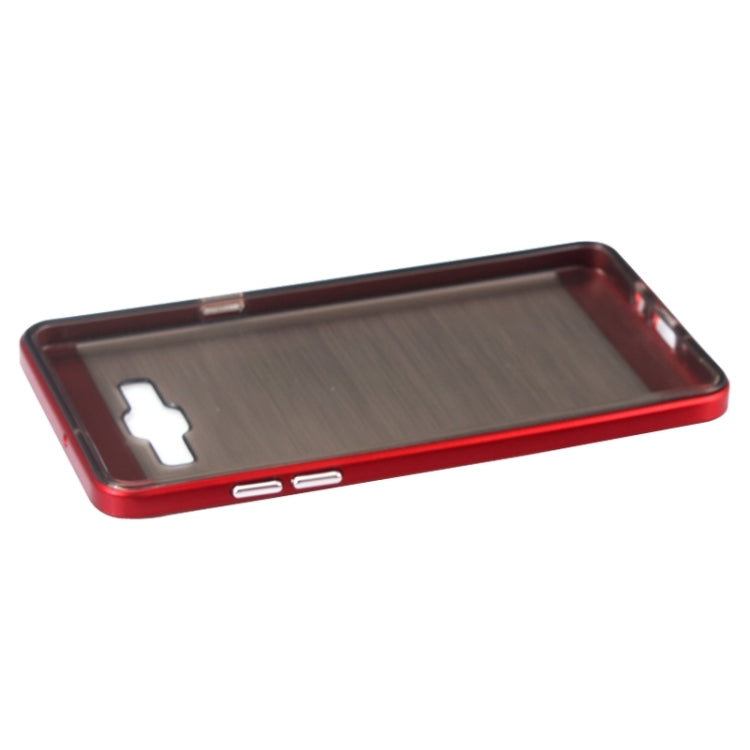 Slicoo Brushed Texture Electroplating Combination Case for Galaxy A7 / A700