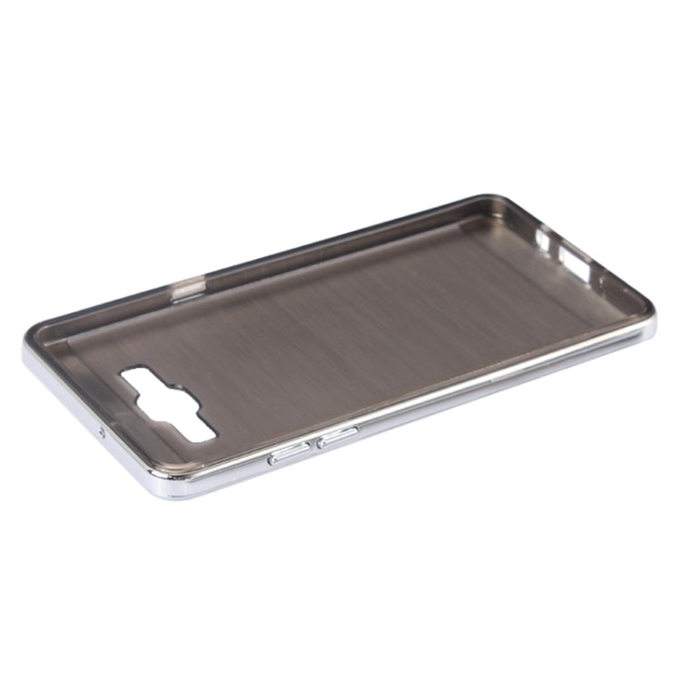 Slicoo Brushed Texture Electroplating Combination Case for Galaxy A7 / A700