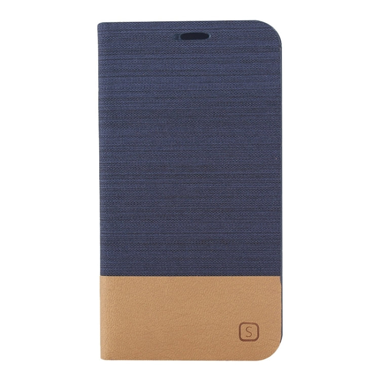 Horizontal Flip Canvas Leather Case with Card Slot & Holder for Galaxy Core Prime / G360