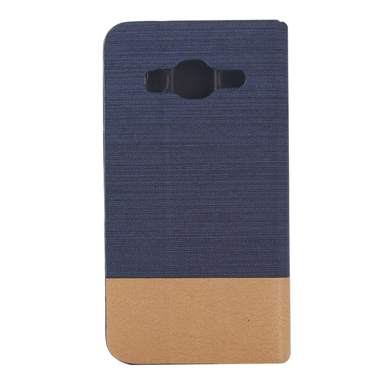 Horizontal Flip Canvas Leather Case with Card Slot & Holder for Galaxy Core Prime / G360