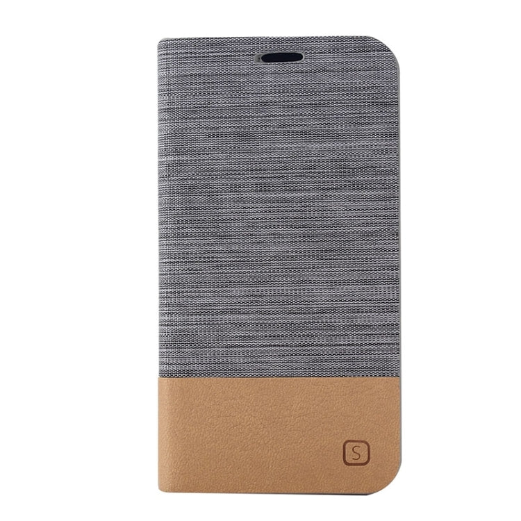 Horizontal Flip Canvas Leather Case with Card Slot & Holder for Galaxy Core Prime / G360