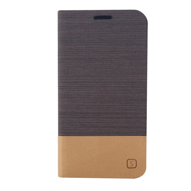Horizontal Flip Canvas Leather Case with Card Slot & Holder for Galaxy Core Prime / G360