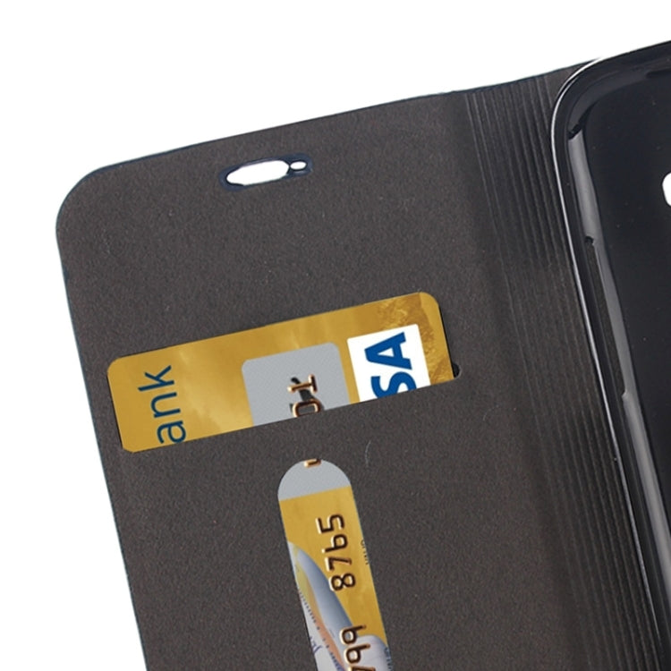 Horizontal Flip Canvas Leather Case with Card Slot & Holder for Galaxy Core Prime / G360