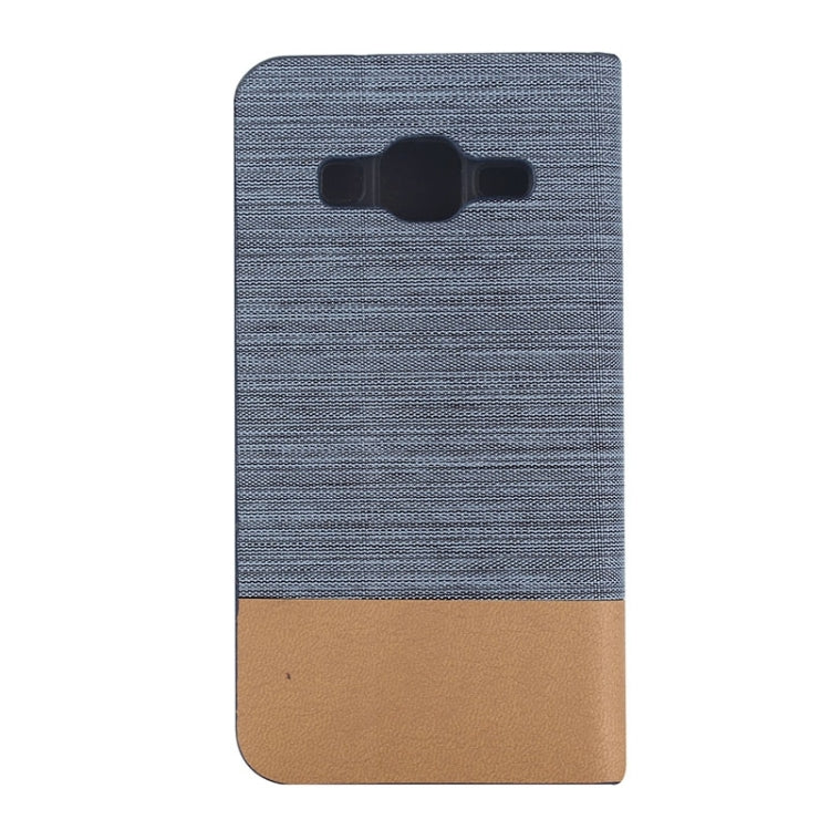 Horizontal Flip Canvas Leather Case with Card Slot & Holder for Galaxy Core Prime / G360