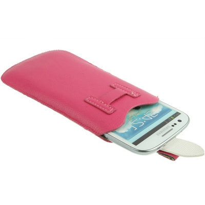 Leather Case Pocket Pouch Sleeve Bag with Pull Tab for Galaxy SIII / i9300, Galaxy S 4 / i9500, Galaxy Primier / i9260, Galaxy Nexus / i9250 / Nexus Prime / i515