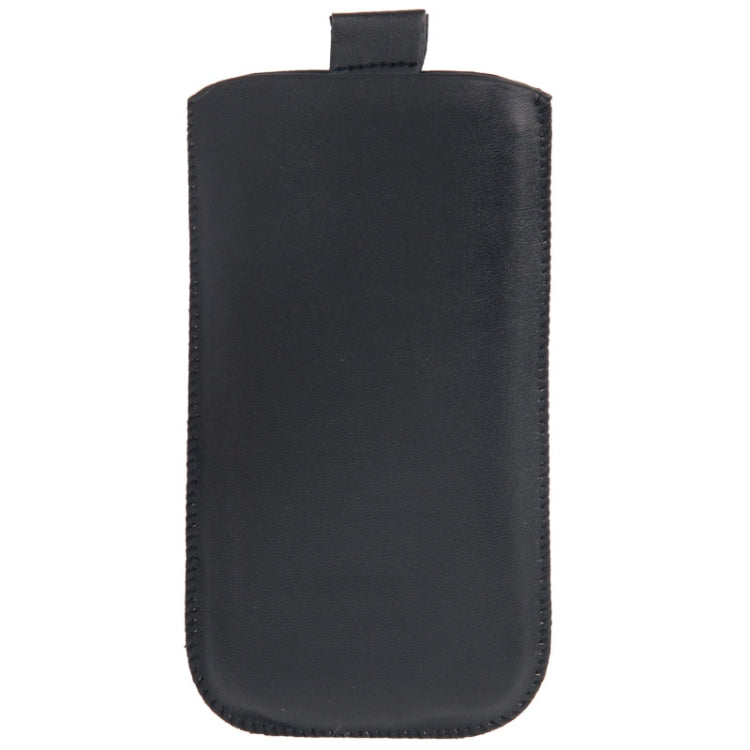 Leather Case Pocket Pouch Sleeve Bag / Pouch Case with Pull Up Tab for Galaxy SIII / i9300, Galaxy S 4 / i9500, Galaxy Primier / i9260, Galaxy Nexus / i9250 / Nexus Prime / i515(Black)