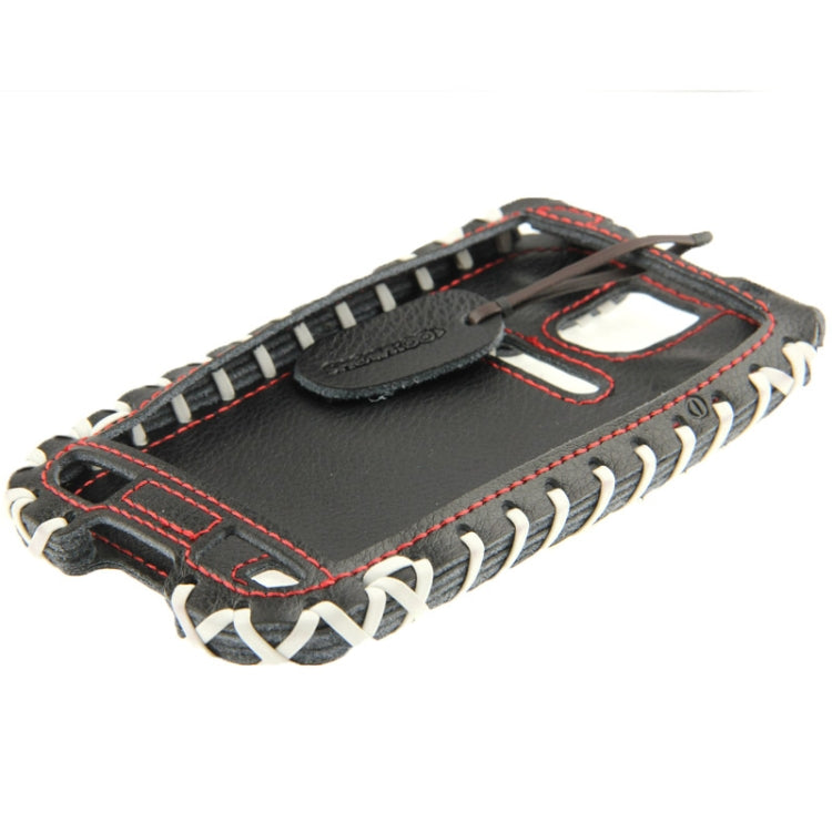 SHOWKOO Premium Retro Luxury Vertical Style 6 Layers Genuine Leather Case for Galaxy S IV / i9500