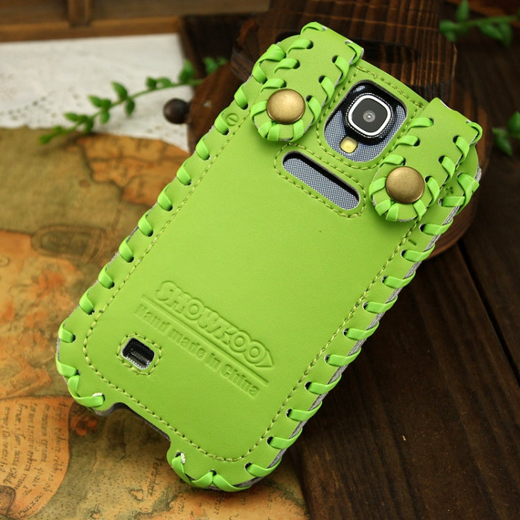 SHOWKOO Premium Retro Luxury Vertical Style 6 Layers Genuine Leather Case for Galaxy S IV / i9500