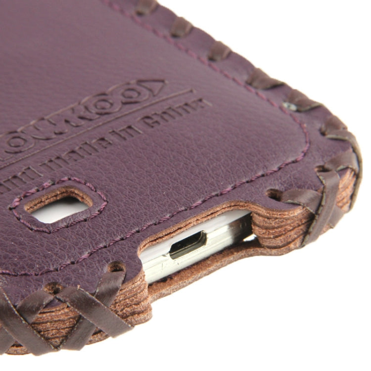 SHOWKOO Premium Retro Luxury Vertical Style 6 Layers Genuine Leather Case for Galaxy S IV / i9500