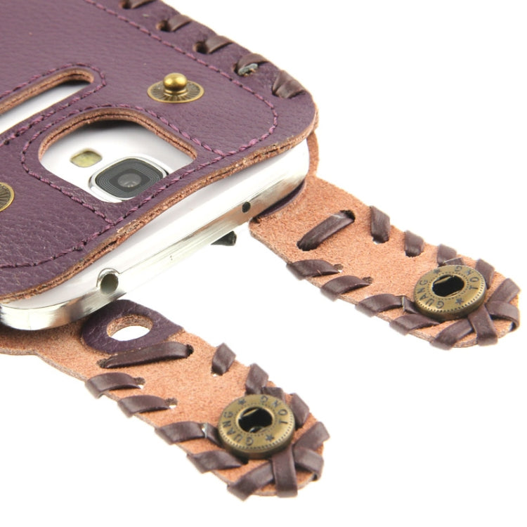 SHOWKOO Premium Retro Luxury Vertical Style 6 Layers Genuine Leather Case for Galaxy S IV / i9500