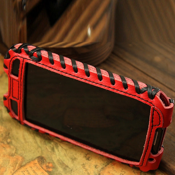 SHOWKOO Premium Retro Luxury Vertical Style 6 Layers Genuine Leather Case for Galaxy S IV / i9500