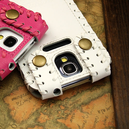 SHOWKOO Premium Retro Luxury Vertical Style 6 Layers Genuine Leather Case for Galaxy S IV / i9500