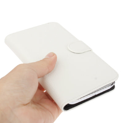 Litchi Texture Leather Case with Holder for Galaxy Note II / N7100