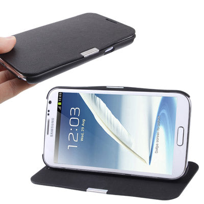 Ultra Slim Flip Leather Case with Holder for Galaxy Note II / N7100