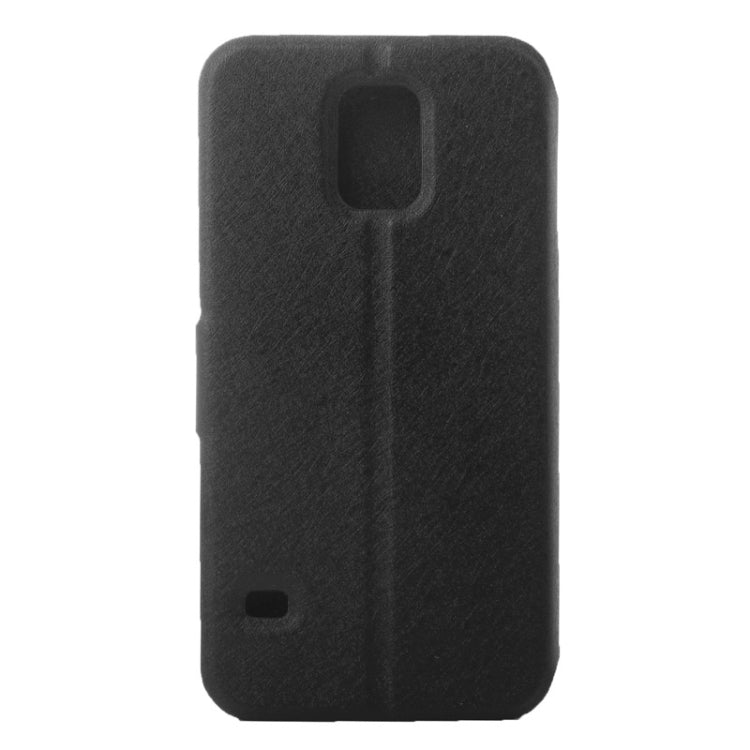 Silk Texture Flip Leather Case with Card Slot & Holder for Galaxy S5 / G900
