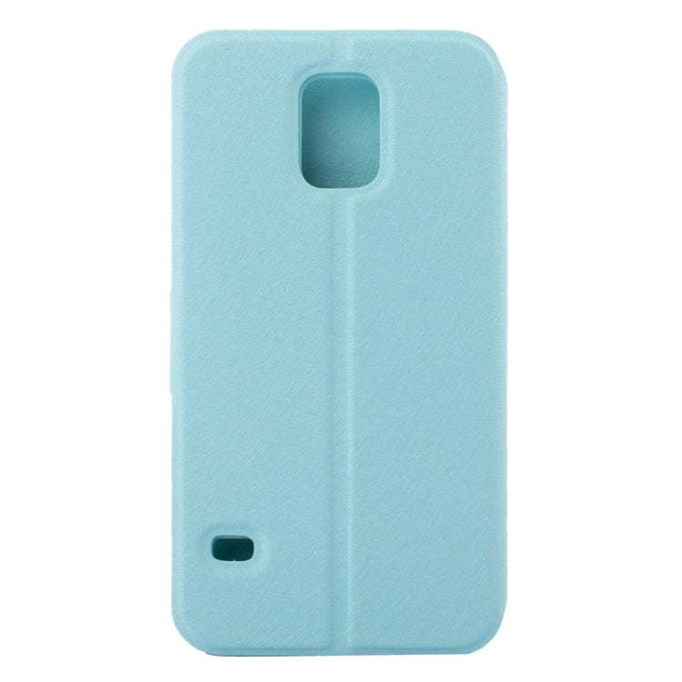 Silk Texture Flip Leather Case with Card Slot & Holder for Galaxy S5 / G900