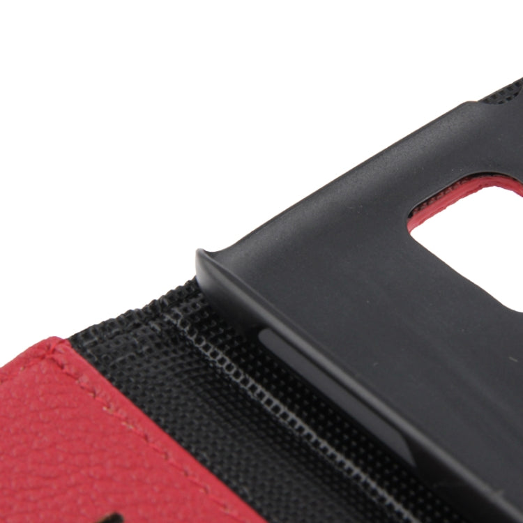 Litchi Texture Leather Case with Credit Card Slots & Holder for Galaxy S5 / G900