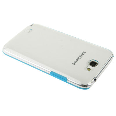 Transparent Plastic Case for Galaxy Note II / N7100(Baby Blue)