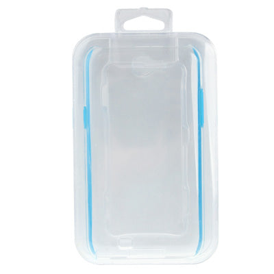 Transparent Plastic Case for Galaxy Note II / N7100(Baby Blue)