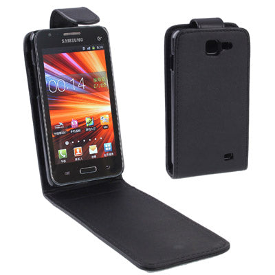Vertical Flip Leather Case for Samusng i9050, Black(Black)