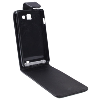 Vertical Flip Leather Case for Samusng i9050, Black(Black)