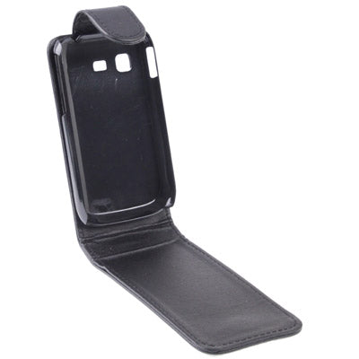 Vertical Flip Leather Case for Galaxy Poket / S5300, Black