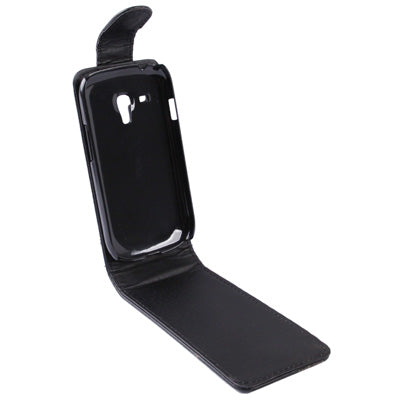 Vertical Flip Leather Case for Samsung Galaxy SIII mini / i8190(Black)