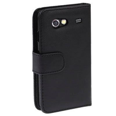 Level Open Leather Case with Credit Card Slots for Samsung GT-i9070 / Galaxy S Advance