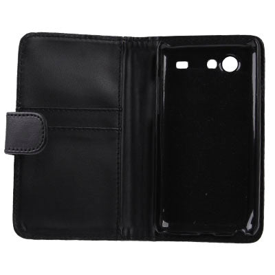 Level Open Leather Case with Credit Card Slots for Samsung GT-i9070 / Galaxy S Advance