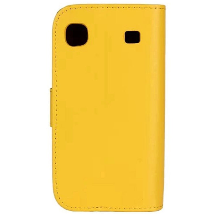 Horizontal Flip Top-grain Leather Case with Card Slots & Holder for Galaxy S / i9000