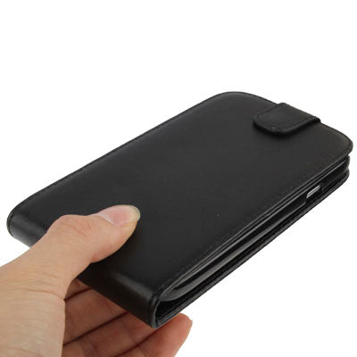 Vertical Flip Soft Leather Case for Galaxy Grand Duos / i9082(Black)
