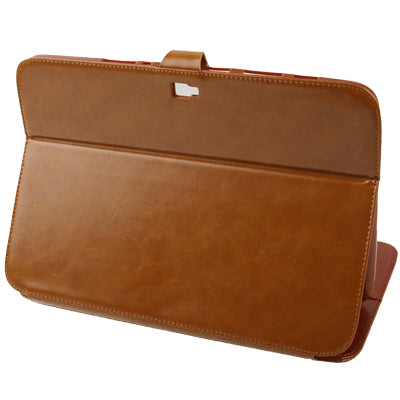 High Quality Crazy Horse Texture Flip Leather Case with Holder & Credit Card Slots for Galaxy Note (10.1) / N8000 / N8010
