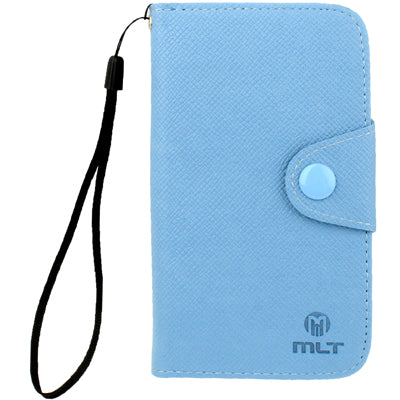 Cross Texture Leather Case with Credit Card Slots & Lanyard for Galaxy Express / i8730